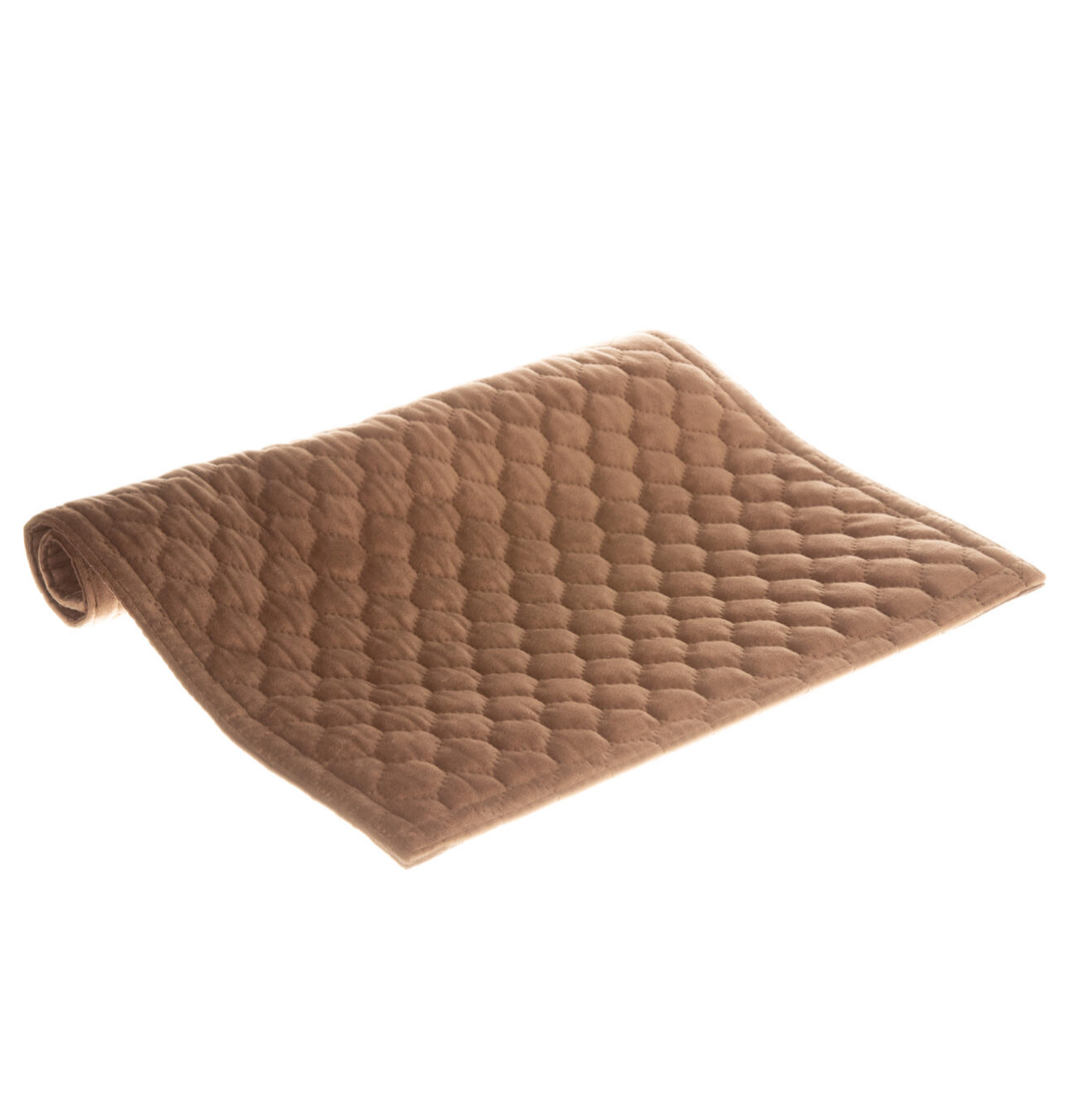 DEKKEBRIKKE VELOUR GYLLENBRUN 33X45CM