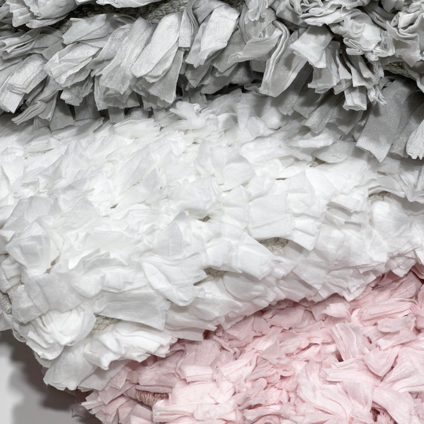 BADEROMSMATTE DEEP RUFFLE ROSA