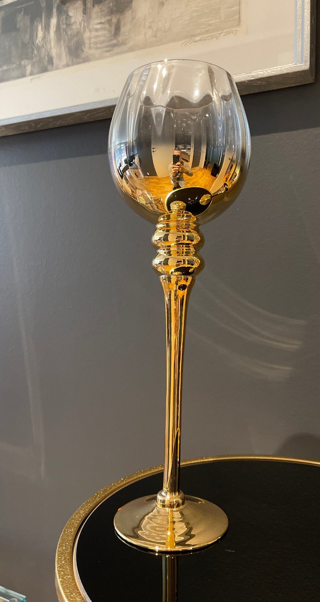LYSESTAKE CRYSTAL GOLD 40CM