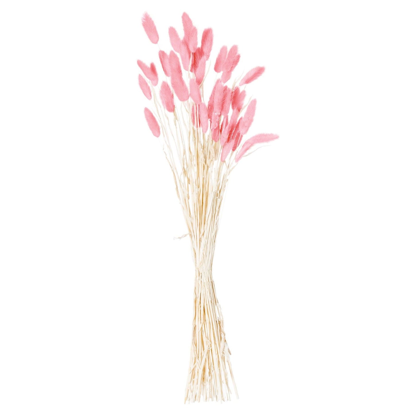 TØRKEDE GRESS BUNNY TAILS 60CM ROSA 40PK