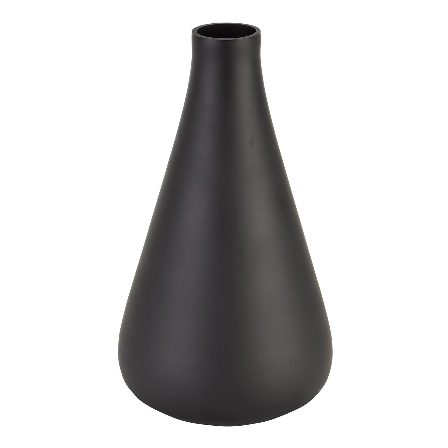 VASE SIMPLE BLACK 24X14