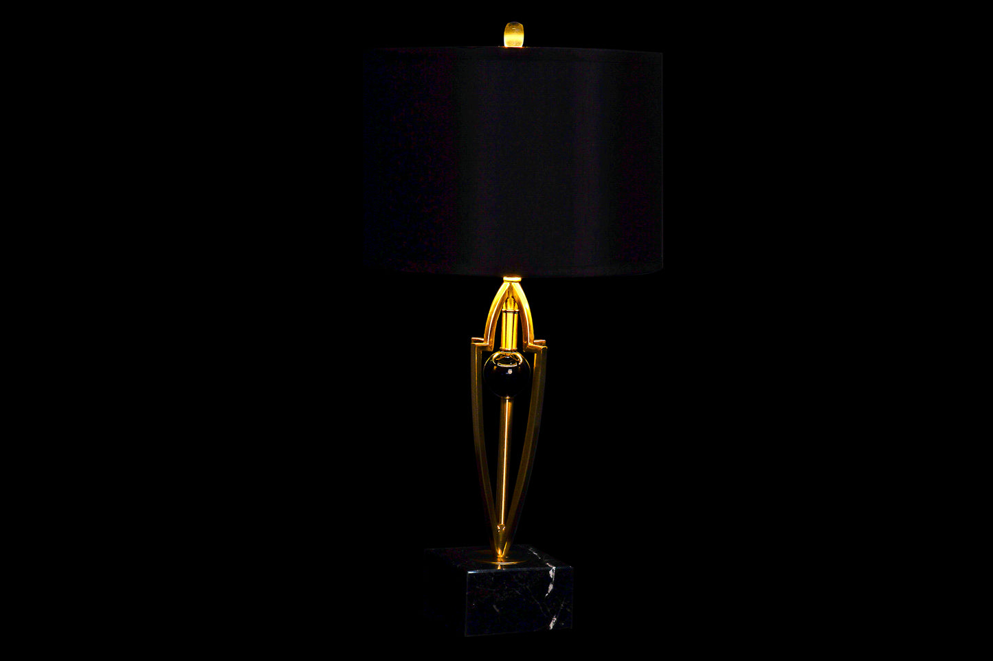 BORDLAMPE BLACK MARMOR